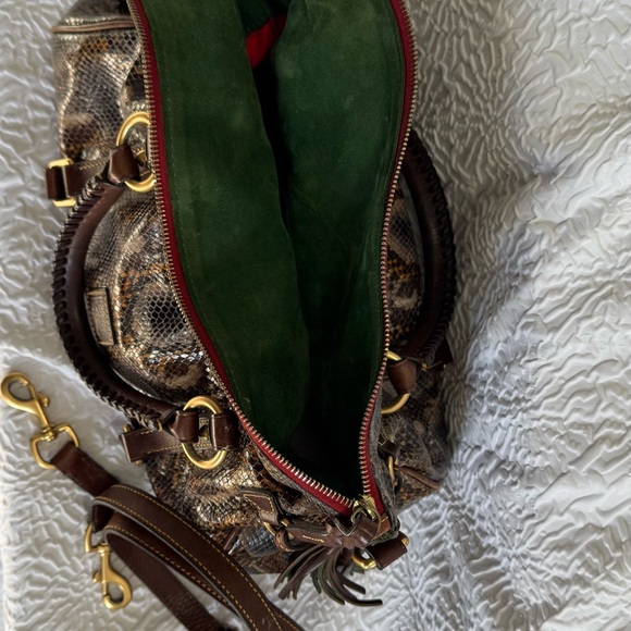 Dooney & Bourke Brown Shoulder Bag with Gold Accents - Picture 3 of 6